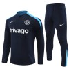 Tréninkový Mikina Chelsea Čtvrt Zip Černá 2024-25 Tréninkový Mikina Chelsea Čtvrt Zip Černá 2024-25